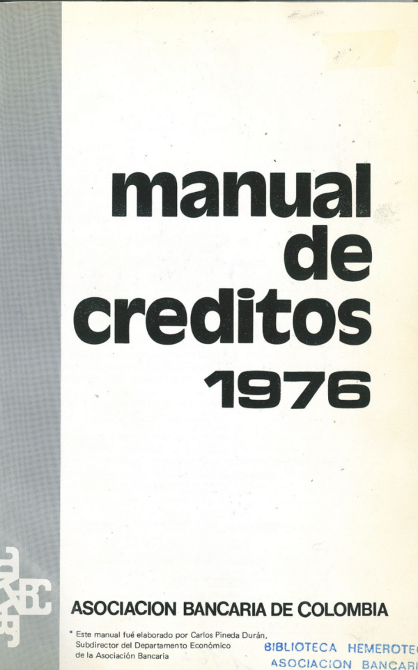Manual de créditos 1976